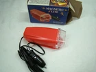 Red Vintage Auto Emergency Spotlight Cigarette Lighter Glove Box Magnetic Lite Used. Price: $47.99.