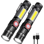Spriak Rechargeable Led Flashlights, 4.7 In Flahlight, Black New. Price: $42.49.