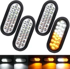 4PCS 6" Inch Oval Led Strobe Lights 24 Amber/white Recessed Mount W/flash Pa New. Price: $58.99.