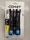 Coast G60R 1000 Lumen Waterproof Rechargeable Led Flashlight, 2-PACK New. Price: $34.99.