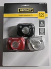 Defiant Led Headlight 3-PACK 200 Lumen Elastic Headband Flashlight New. Price: $7.36.