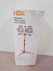 Hdx 1000-WATT Halogen Tripod Work Light Portable W/ & Adjustable Head New. Price: $22.99.