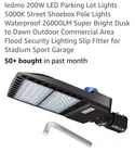 Ledmo Brown Shoebox Light Pole 200W Photocell 5000K 110V XL-LD-01200-65-02 New. Price: $84.00.