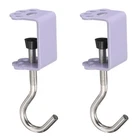 2PCS Desk Hook 0.2"-1.4" Clamping Range Cat Claw Shape Purple New. Price: $12.18.