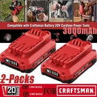 2PACK 3.0AH Battery Replacement For Craftsman 20VCMCB205 CMCB204 CMCB206 CMCB202 New. Price: $33.99.