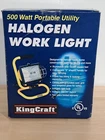King Craft Halogen Work Light 500 Watt Portable XG-1009 New. Price: $17.95.