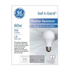 2- Ge 72549 Rough Service Watt Rs Shatter Resistant Light Bulbs New. Price: $17.45.
