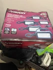 Husky 7500 Lumen Led String Work Lights, Corded 120V Hanging Black New. Price: $70.00.