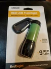 Carson Red Led Flashlight (two Brightness Levels) New. Price: $19.00.