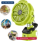 Yex-bur Portable Clip On Fan For Ryobi 18V Batteries, Quiet Battery Operated New. Price: $68.61.