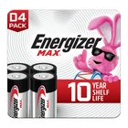 Energizer Max D Batteries (4 Pack), Cell Alkaline New. Price: $11.99.