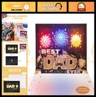 3D Pop Up Father's Day Card With Lights & Music, Best Dad Ever Gift, Press For New. Price: $32.99.