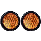 All Star Truck Parts 4" Round Led Recessed Amber Strobe Light, 24 Dot/sae New. Price: $32.15.