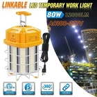 Linkable 80W Led Temporary Construction 5000K Tunnel Job Site Lighting New. Price: $64.60.