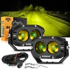Auxbeam 4" Led Pods Light Bar Amber Yellow Fog Lamp Offroad Driving Truck Atv New. Price: $76.49.