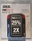 New Oem Skil BY8708-00 Pwrcore 40 5 Ah Rechargeable Battery. Price: $119.00.