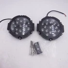 2 Pack AUTOSAVER88 7" Led Round Light Pods W/mounting Brackets 51W Black New. Price: $51.99.
