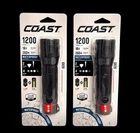 2X Lot Coast GX20 Waterproof 1200 Lumen Dual Power Led Rechargable Flashlights New. Price: $29.00.