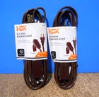 2 Pack Hdx Ft Outlet Polarized Indoor Extension Cord 16 Gauge 13A Brown New. Price: $13.96.