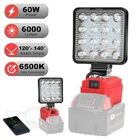 60W Led Work Light For Milwaukee M--18 18V Battery W/usb Cordless Outdoor New. Price: $12.98.
