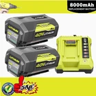 1/2X Battery&charger For Ryobi With Led Lithium-ion 40VOLT OP406VNM OP40602 New. Price: $73.93.