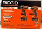 New Ridgid 18V Brushless 2-TOOL 6.0 Ah 4.0 Kit R92082 With Hard Case. Price: $245.99.
