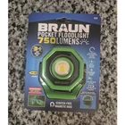 Braun Pocket Led Floodlight 750 Lumens Green Magnetic Base Usb-c Rechargeable New. Price: $29.99.
