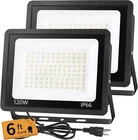 120W Led Flood Light Outdoor With 6FT Plug, 14400LM Brighter Exterior Black New. Price: $58.26.