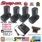 14.4V For Snap On Battery Lithium CTB8174 CTB8172 CT825DB CTC772 CTC131A Charger New. Price: $309.90.