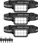 Sogdeco Rechargeable Headlamp Flashlight, 8 Led 2500LM Ultra-light Bright Headli New. Price: $50.45.
