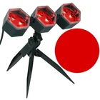 Led Red Hexagon Christmas Spotlight Set Convertible Tripod Stake Outdoor Decor New. Price: $53.20.