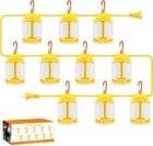 Led Construction String Lights, 300W 30000LM Super Bright 100FT, Yellow New. Price: $176.99.