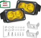 Yellow Led Pods, 3 Inch Flood Cree Fog Lights 40W Small Chase New. Price: $53.99.