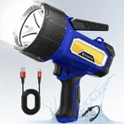 Rechargeable Spotlight Flashlight With 200,000 High Lumen LED,IPX7 Waterproof New. Price: $59.99.