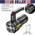 High Power Led Flashlights Camping Torch With 4 Lamp Beads And Cob Side Us New. Price: $9.98.