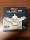 Nebo High Bright 6000 Lum Utility Light Extremely New. Price: $44.50.