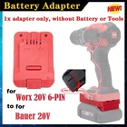 Battery Adapter For Worx 6PIN 20V Li-ion Bauer Cordless Tools New. Price: $19.95.