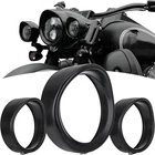 Motorcycle Kit-black Aluminum Round Headlight & Fog Lights Visor Trim R... New. Price: $87.58.