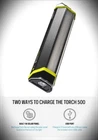 Goal Zero Led Rechargeable Solar Torch 500 Multi-purpose Flashlight Power Bank New. Price: $59.95.