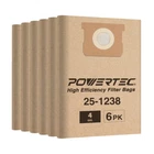 4 Gallon Filter Bags For Porter Cable Stanley 25-1238 Wet Dry Vacuum 6-PACK New. Price: $19.99.