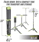 Voyager PVLR8000AC Lumen Collapsible Cordless Tripod Led Work Light. Bare New. Price: $176.14.