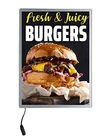Led Illuminated Light Box Frame 18"X24" With Fresh & Juicy Burgers Backlit New. Price: $149.00.