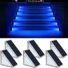 Audles Pack Solar Stair Lights, Outdoor Step With Waterproof IP67, Blue New. Price: $61.46.