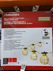 Husky Canada 50 Ft. 5-SOCKET Temporary String Worklight New. Price: $138.91.