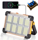 120W Solar Rechargeable Work Light, 144 Led 10000LM Portable Flood With St New. Price: $31.97.