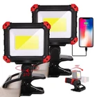 Easymaxx Led Rechargeable Work Light With Clamp, 2PACK 2100LM Cob Red New. Price: $59.94.