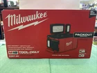 Milwaukee 2357-20 Led Packout Light & Charger Pivoting Heads M18 Volt New. Price: $159.00.