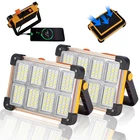 Yxqua Pack 120W Solar Rechargeable Work Light 144 Led 10000LM Portable Flood New. Price: $68.09.