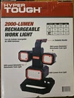 Hyper Tough 2000 Lumen Rechargeable Work Light Magnetic Detachable New. Price: $59.99.