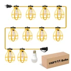 Yaoledly 100FT Construction String Lights 100W 11 Bulbs Work E26 Base New. Price: $142.13.